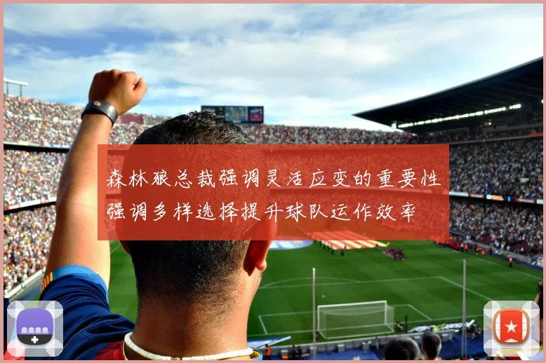 森林狼总裁强调灵活应变的重要性强调多样选择提升球队运作效率